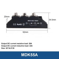 Nouveau Module de Diode Anti-retour à énergie bidirectionnelle MDK 25A 40A 55A 70A 90A 110A pont photovoltaïque solaire Diode Protection de courant
