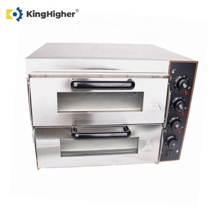 <span class=keywords><strong>Four</strong></span> à <span class=keywords><strong>pizza</strong></span> électrique commercial à 2 niveaux en acier inoxydable, <span class=keywords><strong>four</strong></span> à pâtisserie sur comptoir avec pierre réfractaire, équipement <span class=keywords><strong>professionnel</strong></span> pour la préparation de pizzas en restaurant - Product Image 3