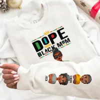 Sweat-shirt unisexe personnalisé noir avec motif graphique et design de manches, idéal pour le dropshipping, streetwear décontracté, cadeau