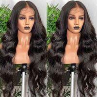 Perruque Frontale Onde Profonde Transparente HD 13x4/13x6 Bouclée en Cheveux Humains avec Dentelle, pour Femmes, Perruque Mouillée et Ondulée avec Fermeture