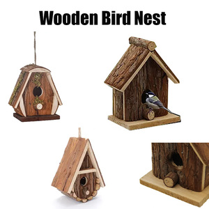 Nouveau mobilier <span class=keywords><strong>d</strong></span>'extérieur en bois Bird HouseSmall Birds Nest Rattan Bed - Product Image 5