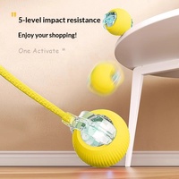 Juguete Interactivo Moderno para Perros y Gatos Petop, Pelota Automática con Rodamiento Inteligente, Evita Obstáculos, Recargable Tipo C, ABS, Juguete Inteligente para Mascotas