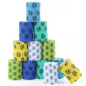 ضمادة مرنة مطبوعة مخصصة غير منسوجة ذاتية اللصق للرياضيين والطب البيطري - Product Image 5