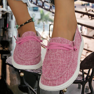 Chaussures décontractées pour femmes 2024, grande taille, nouvelle collection, en toile légère, multicolores, semelle en caoutchouc, tendance mode, pour chaussures de course respirantes pour hommes - Product Image 2