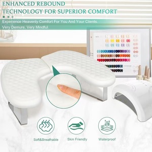 เบาะรองมือรูปตัวยู PU สำหรับทำเล็บ มี 4 สี สำหรับร้านทำเล็บ - Product Image 5
