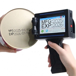 Kleine Handheld Inkjet Mini Datum Stempel <span class=keywords><strong>Coder</strong></span> Productie Vervaldatum Batch Qr Streepjescode Drukmachine Op Plastic Metalen Glas - Product Image 5
