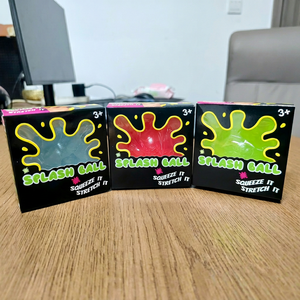 Soft Stretchy TPR Virus Splash <b>Ball</b> <b>Squeeze</b> Stress Relief Fidget Decompression Toy - Product Image 1