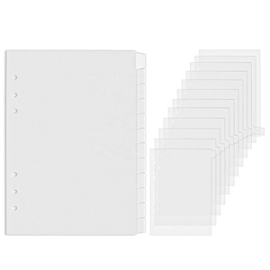Numbered Binder Tabs Dividers Blank Labels Loose-leaf Index Page A5 Kraft Markers Paper Notebook Student Yuanyao I.77509940