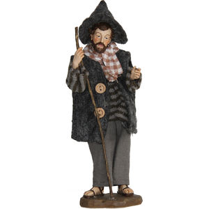Figurines de la Nativité peintes à la main de 13 cm, Berger alpin avec bâton, Figurine et jouet de Noël (9006935100945) - Product Image 1