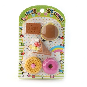 Borradores Divertidos 3D Kawaii de TPR con Forma de Hamburguesa y Sándwich para Niños, Regalos Promocionales y Artículos de Papelería para Fiestas - Product Image 4