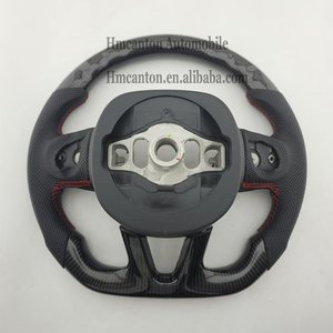 Volante Deportivo de Fibra de Carbono y Cuero Perforado con LED de Alta Calidad para Dodge Challenger - Product Image 6