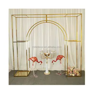 High Quality Stainless Steel Wedding Backdrop Gold Wedding Backdrop Frame From China Supplier