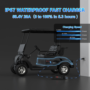 Batería de carrito de golf de litio de 51V 160Ah con cargador 20A 48V 250A batería inteligente LiFePO4 para LSV CLUB CAR <span class=keywords><strong>Yamaha</strong></span> EZGO carrito de golf - Product Image 4