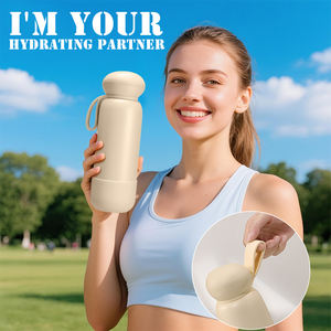 Bouteille d'eau de gymnastique portable personnalisée de 450ml 16oz avec logo personnalisé Bouteille d'eau en acier inoxydable 316 isolée sous vide à double paroi - Product Image 6