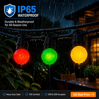 Guirlandes lumineuses LED étanches IP65 E26/E27, décoration de jardin pour mariage, anniversaire, Noël, extérieur