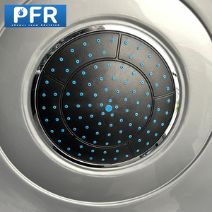 Pfr hiện đại trượt CABIN tắm với màu xám <span class=keywords><strong>acrylic</strong></span> và Matt đen khung nhôm kính cường lực khách sạn sử dụng phòng tắm hơi - Product Image 5