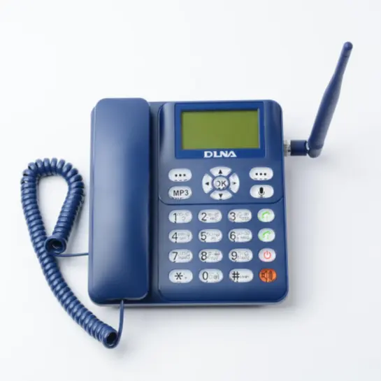 Téléphone de bureau sans fil fixe GSM double FWP DLNA ZT868G Batterie lithium Téléphone de bureau GSM Lecteur MP3