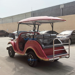 Carrito de Cine con Diseño de Auto Clásico Vintage, Eléctrico de 4 Ruedas, para Hoteles y Aeropuertos - Product Image 4