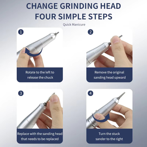Lima Eléctrica Portátil para Uñas, Máquina <span class=keywords><strong>Profesional</strong></span> para Remover Uñas, Motor sin Escobillas de 45,000 RPM, Funciona con Batería de Plástico, V9 - Product Image 3