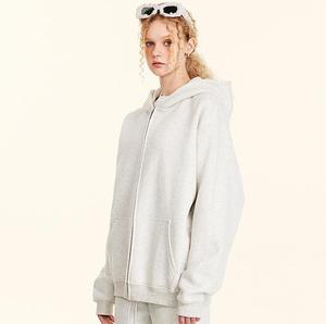 Sweat à capuche lourd <span class=keywords><strong>100</strong></span>% coton du fabricant pour hommes Streetwear personnalisé Color Block surdimensionné Zip-up pour la <span class=keywords><strong>saison</strong></span> de printemps - Product Image 2