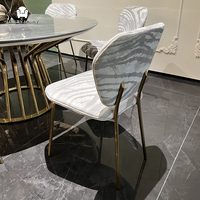Ensemble de table et chaises de salle à manger de luxe italien pour 6 personnes, idéal pour villa et maison
