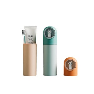Travel <b>Toothbrush</b> <b>Holder</b> Set With Bunny Design PP Material For Travel And Bathroom Use - Product Image 5