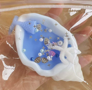 Nouveau jouet anti-stress populaire style océan kawaii : coquillage, queue de sirène, étoile de mer, squishy pour la relaxation et la décompression - Product Image 1