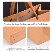 Sac en papier carton blanc sur mesure, durable, robuste, qualité supérieure, pour service à emporter