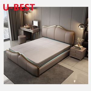 U-Best Mobilier pour chambre à coucher de luxe Nouveau design Cadre de lit jumeau de style américain Sommier en bois Yatak Letto Cama Lit Bedden - Product Image 6