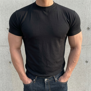 T-shirts décontractés d'été pour hommes, qualité supérieure, vente en gros, 8066, personnalisables, en coton épais, coupe oversize, vierges - Product Image 2