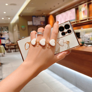 Bracciale da polso Love Heart custodia per telefono per Samsung S25 Ultra S24 S23 S22 S21 A56 A14 A52 <span class=keywords><strong>A53</strong></span> <span class=keywords><strong>Cover</strong></span> posteriore antiurto - Product Image 4
