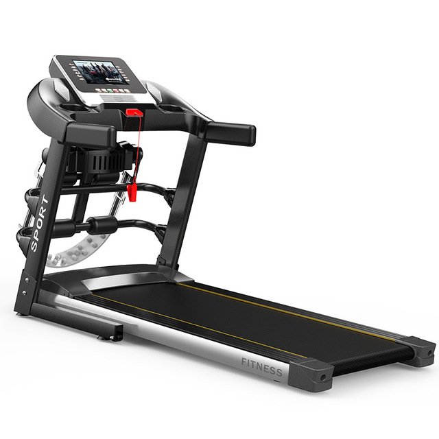 Electric Foldable Treadmill with Motor Monitoring for Bodybuilding Home Use Steel Frame 1-Year Warranty