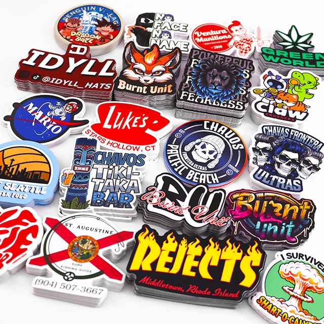 Personalized Design Labels Cartoon Waterproof Sticker Sheet Logo Adhesive Label Printing Vinyl Die Cut Custom Stickers