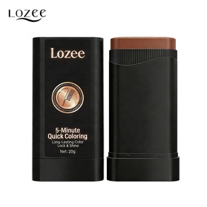 LOZEE Professionnel 2-en-1 – Teinture capillaire semi-permanente avec peigne – Noir Café – Stick colorant pour cheveux – Qualité salon – Teinte uniforme - Product Image 1