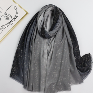 Women's Long <b>Chiffon</b> <b>Scarf</b> With Glitter Dot Print Lightweight Spring Summer Accessory For Daily Wear - Product Image 6