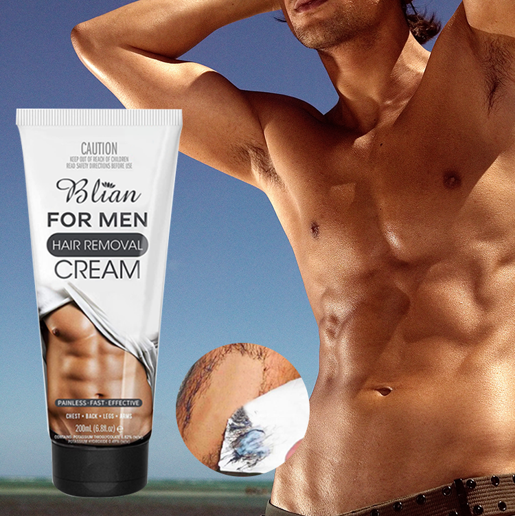 Крем для удаления волос BILIAN для мужчин, успокаивающий Депиляционный Крем для нежелательных грубых волос для мужского тела