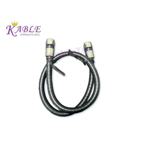 Cable Coaxial KableTex RG6 Personalizado, Tipo Jumper Cuádruple, Conductor CCS, Conector F, Blindaje Cuádruple (Lámina de Aluminio 60% + Trenzado 40%), 1 Conductor