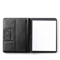 Carpeta Portadocumentos de Cuero Genuino A4 Personalizada con 3 Ranuras para Tarjetas y Ventana para Identificación