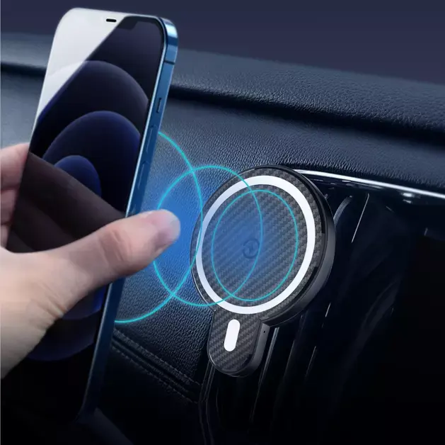 LDNIO MA20 Competitive Price Strong Magnet Wireless Charger 15W Wireless Car Mount Charger for iPhone