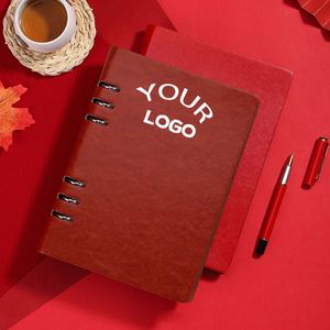 Popular Personalized Custom Printing School Brand <b>Note</b> <b>Book</b> Pu <b>A5</b> Notebook Customizable Logo - Product Image 1