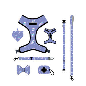 OEM kustom desainer kucing peliharaan <span class=keywords><strong>Harness</strong></span> luar ruangan berjalan kalung anjing dapat disesuaikan dan tali Fashion kustom anjing kucing <span class=keywords><strong>Harness</strong></span> Set - Product Image 1