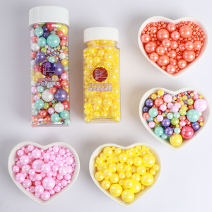 น้ำตาลโรยรูปทรงกลมหลากสีสัน สำหรับตกแต่งโดนัท ไอศกรีม คุกกี้ <span class=keywords><strong>คั</strong></span><span class=keywords><strong>พ</strong></span><span class=keywords><strong>เค้ก</strong></span> อุปกรณ์ตกแต่งขนม DIY ของใช้จำเป็นสำหรับการอบขนมที่บ้าน - Product Image 6