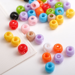<span class=keywords><strong>Perles</strong></span> rondes en acrylique <span class=keywords><strong>de</strong></span> couleur unie 8x6mm avec trou traversant sur quatre côtés pour la fabrication <span class=keywords><strong>de</strong></span> chaînes <span class=keywords><strong>de</strong></span> téléphone tressées et <span class=keywords><strong>de</strong></span> bracelets DIY – Vente en gros - Product Image 5