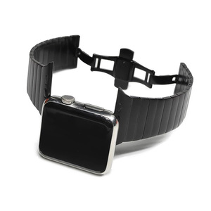 Correa de reloj con botón de presión, eslabones de extracción rápida, hebilla de mariposa, compatible con <span class=keywords><strong>Apple</strong></span> <span class=keywords><strong>Watch</strong></span> Ultra 49 mm, series 7 a 11, ligera, antiarañazos - Product Image 4