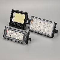 Projecteur solaire LED YIHAN 50W, lumière du jour 5000K, corps en aluminium, montage en surface, éclairage extérieur pour jardin, télécommande, garantie 2 ans