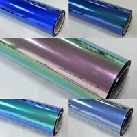 Film de teinte de fenêtre caméléon fantôme rouge violet 70% PET changement de couleur solaire UV preuve anti-déflagrant pare-brise avant pour voitures