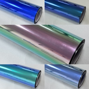 Film de teinte de fenêtre caméléon fantôme rouge violet 70% PET changement de couleur solaire UV preuve anti-déflagrant <span class=keywords><strong>pare</strong></span>-<span class=keywords><strong>brise</strong></span> avant pour voitures - Product Image 2