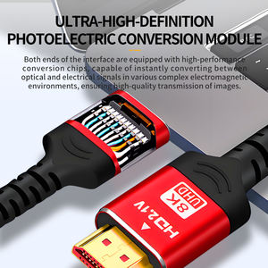 Ультра цифровой индивидуальный высококачественный Плетеный для <span class=keywords><strong>HDMI</strong></span> 2,1 кабель HD 8K совместимый ноутбук PS4 ТВ монитор ПВХ Куртка для - Product Image 2