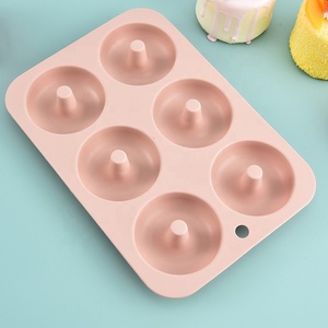 Moule à donuts en silicone pour la maison, moule à bonbons en silicone, moule à gâteau en silicone à 6 cavités, plaque de cuisson antiadhésive pour la cuisine - Product Image 4