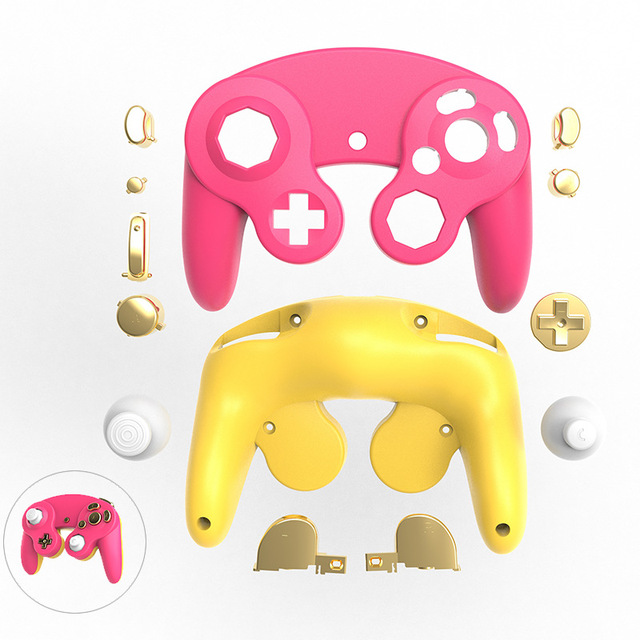 Replacement Shell Housing for Nintendo G-cube GC Controller Shell Case With Thumbstick Caps Repair Parts for NGC Gamepad